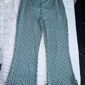 Urban Outfitters Teal and Navy Patterned Pants